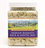White Rice & Yellow Lentil Superfood Mix - 24 Ounce / 680 Grams Jar (15+ Servings) - Proudly Made in America - Healthy Nourishing Essentials by Green