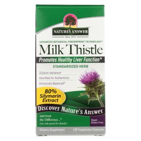 Nature's Answer - Milk Thistle Seed Extract - 120 Vegetarian Capsules