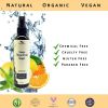 Organic Citrus Facial Toner with Rose Water Witch Hazel & Aloe Vera Natural Astringent Closes Pores and Preps Skin