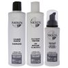 System 2 Kit by Nioxin for Unisex - 3 Pc 10.1oz Cleanser Shampoo, 10.1 oz Scalp Therapy Conditioner, 3.38oz Scalp and Hair Treatment