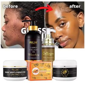 AILKE Collagen Whitening Kit, Moisturizer, Hydration, Dark Spot Removal Cream, Brightening Body Lotion, armpit Whitening Cream (Color: 5 in 1 Set)