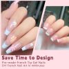 150PCS French Tip Press On Nails - Product only, Salon Style in Minutes, No Need to File Fake Nails for Nail Art DIY Gifts for Women